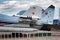 Moscow, Russia, 08/30/2015: Military equipment at the Max air show. Fighters