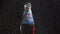 Moscow, Russia - 14 04 2020: footage of Pepsi cola glass bottle classic rotate. Droplets of water on bottle bottle and