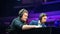 MOSCOW, RUSSIA - 14th SEPTEMBER 2019: esports Counter Strike: Global Offensive event. Tournament casters or commentators