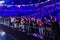 MOSCOW, RUSSIA - 14th SEPTEMBER 2019: esports Counter-Strike: Global Offensive event. Video games fans cheering for