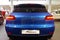 Moscow, Russia - April 22, 2019:  Back view, Trunk lid, rear bumper, taillights of the premium blue Porsche Macan GTS crossover in