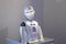 Moscow Russia- april 27 2018:socibot robot at Museum of robots