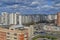 Moscow, Russia - April 29. 2018. view of sleeping area in Zelenograd administrative district