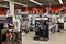 Moscow, Russia - Aug 01. 2023. Interior of Eldorado is large chain stores selling electronics
