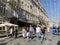 Moscow, Russia, August, 29, 2019. People walking in Kamergersky lane in sunny summer day