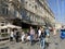 Moscow, Russia, August, 29, 2019. People walking in Kamergersky lane in sunny summer day