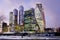 Moscow, Russia, Business center `Moscow-city`.