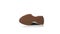 moscow, russia - circa 2021: extraordinary brown rubber sole new balance sneaker 327 rotating isolated white background