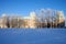 MOSCOW, RUSSIA - December, 2018: Grand Palace in Tsaritsyno in winter day