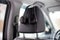 Moscow, Russia - February 2, 2020: The original headphone system multimkdia rear passenger headrest interiore new SUV