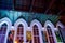 MOSCOW, RUSSIA - JANUARY 27, 2017: Interior view of historic St. Andrews Anglican Church.