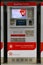 Moscow, Russia - January 7, 2020: Automatic machine for buying tickets for Aeroexpress. Fast ticket purchase for the high-speed