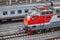 Moscow, Russia - July 01, 2022: top view of the cabin of the electric train