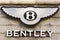 MOSCOW, RUSSIA - JUNE, 2017: Facade of Bentley flagship store in Moscow. Famous Bentley sign of expensive luxury cars.