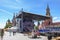 Moscow, Russia - June 3, 2018: Book festival Red square 2018. Open russian book fair on Red square in Moscow