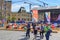 Moscow, Russia - June 3, 2018: Book festival Red square 2018. Open russian book fair on Red square in Moscow