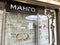 Moscow, Russia, March, 15, 2022. Closed boutique clothing store `Mango` in the shopping center `Okhotny Ryad`. Russia, the city of