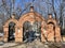 Moscow, Russia, March, 19, 2023. The gate to the territory of the church of Beheading of the head of John the Baptist in Dyakovo