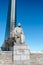 Moscow, Russia-March, 24, 2018: Monument to the founder of astronautics Konstantin Tsiolkovsky