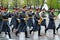 MOSCOW, RUSSIA - MAY 08, 2017: The Military Exemplary Band of the Honor Guard at the solemn event at the Tomb of Unknown soldier a
