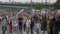 MOSCOW, RUSSIA , May 09, 2019: Over one million people of all ages take part in the Immortal Regiment parade celebrating