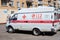 Moscow, Russia - May 11, 2020: Ambulance car, medical transport