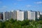 Moscow, Russia - May 13.2016. Highrise panel house in Zelenograd