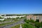 Moscow, Russia - May 13.2016.Top view of Solnechnaya alley in Zelenograd