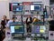 MOSCOW, RUSSIA - OCT 22, 2019 Mixed signal oscilloscopes on exhibition