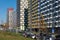 Moscow, Russia - Oct 8. 2021. New microdistrict from PIK construction company in Zelenograd