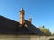 MOSCOW, RUSSIA - OCTOBER 5, 2016: The roof of Chambers of The Romanov Boyars on Varvarka street in the centre of Moscow