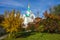 Moscow, Russia - Oktober, 2019: The Church Svyatitelya Iova, Patriarch of Moscow and all Russia in Kuntsevo