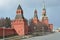 Moscow, Russia, Red square, towers of kremlin