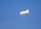 Moscow, Russia, Russian aerostat `Jaguar` in the sky.