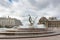 MOSCOW, RUSSIA - September 16, 2017 - Abduction of Europe Fountain on Europe Square in Moscow