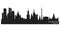 Moscow, Russia skyline. Detailed vector silhouette