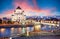 Moscow, Russia - Sunset view of Cathedral of Christ the Savior