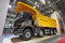 MOSCOW, SEP, 5, 2017: New Volvo 460 tipper truck on exhibition Mining World 2018. Volvo commercial trucks for different industrie