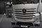 MOSCOW, SEP, 5, 2017: View on silver trucks Mercedes-Benz Actros exhibits on Commercial Transport Exhibition ComTrans-2017. Commer