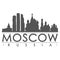 Moscow Silhouette Design City Vector Art