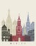 Moscow skyline poster