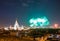 Moscow State University with firework