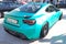 Moscow. Summer 2018. Aquamarine Matte Toyota GT86 Tuned with air suspension, exclusive wide wheels. Wrapped in special film.