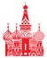 Moscow symbol - Saint Basils Cathedral, Russia