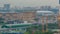 Moscow timelapse, evening view of the third transport ring and the central part of Moscow's rings, traffic, car lights