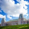 Moscow, Tsaritsyno Park. Beautiful Palace, red brick. Manor in Russia, Moscow