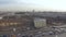 Moscow view. Kremlin, Golden dome churches, Moscow river. Panoramic up view