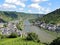 Moselle river and Cochem town in Germany