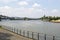 The Moselle River in Koblenz, view from the embankment.