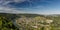 Moselle river valley as seen from Starkenburg towards Traben-Trabach